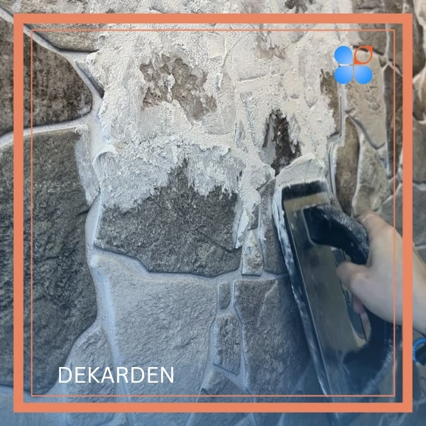 آموزش نصب سنگ آنتیک با دوغاب