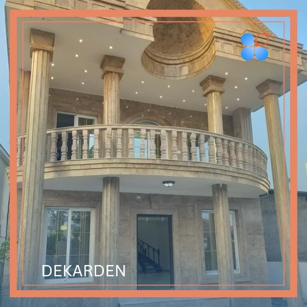 نمای ساختمان با سرامیک طرح سنگ